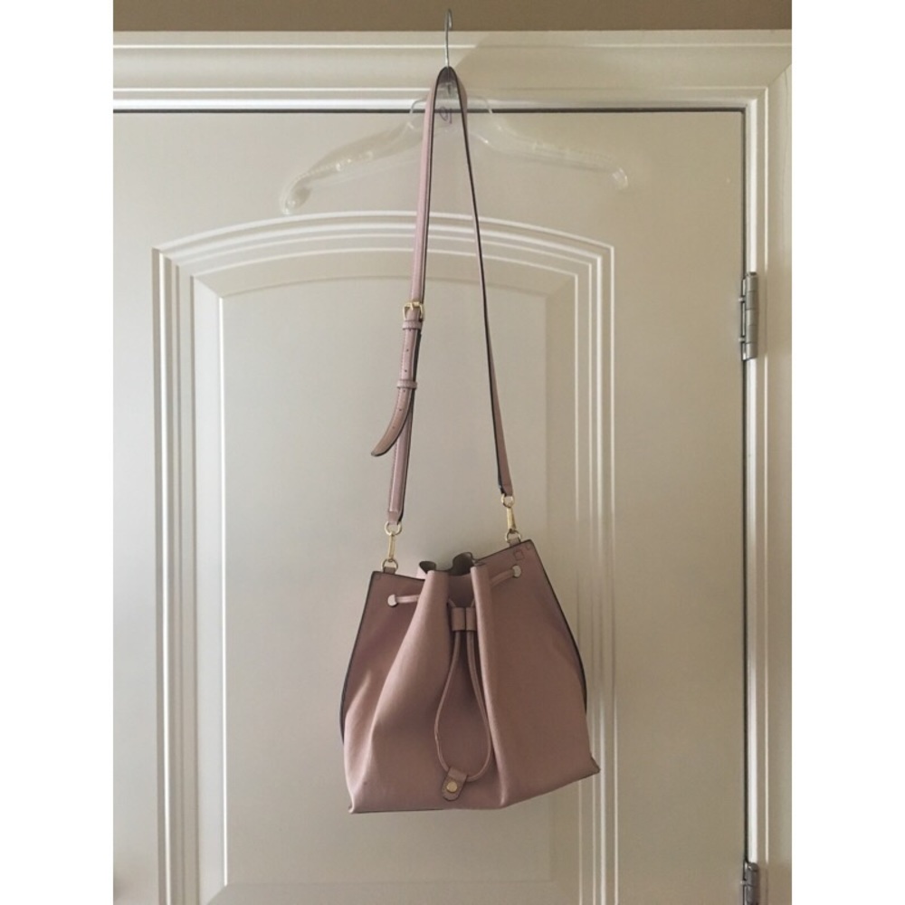 Light pink Calvin Klein bucket purse